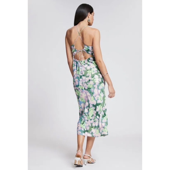 NWOT & Other Stories Strappy Cut-Out Detail Floral Midi Dress - Picture 3 of 3